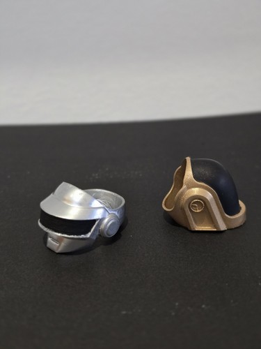 Daft punk helmet rings men - helmet,
