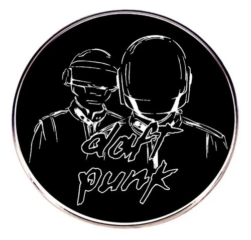 Daft punk metal pin badge - daft,